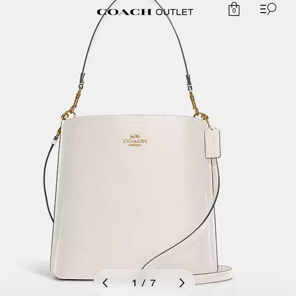 Coach Mollie Bucket Bag in Chalk!
